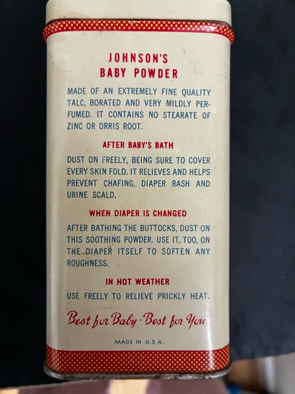 Johnson’s Baby Powder Vintage Container - Picture 2 of 4